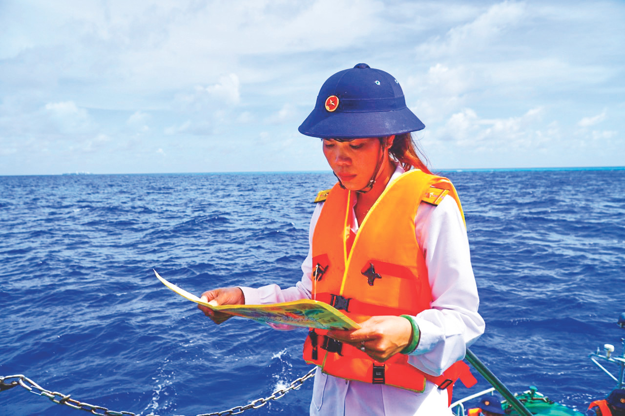 Trần Thị Thủy, con gái Anh hùng liệt sỹ Trần Văn Phương nối gót cha phục vụ trong lực lượng Hải quân