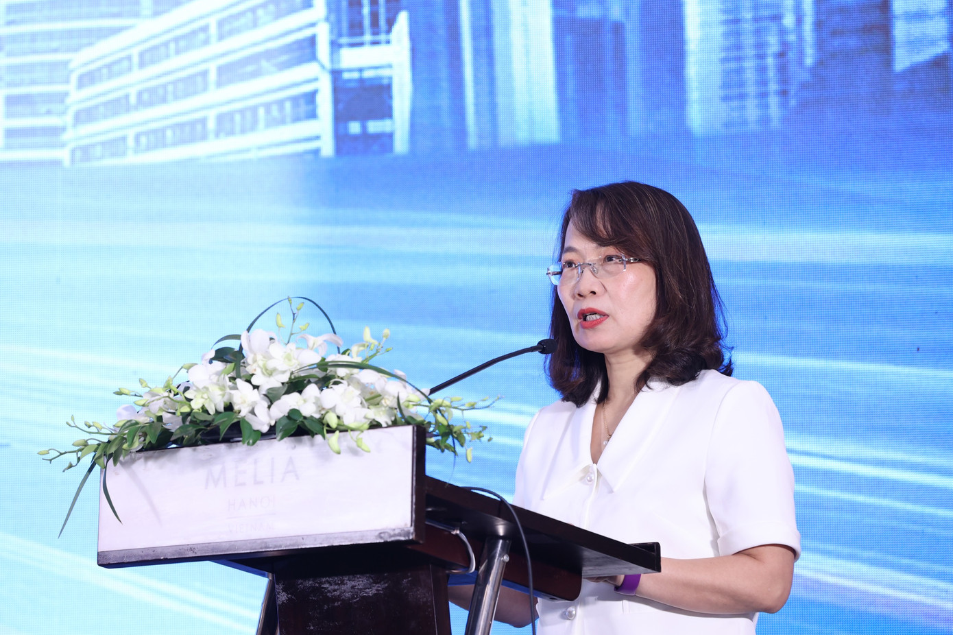 Bà Phan Thị Thanh Hà, quyền Giám đốc Trung tâm thẻ Agribank.