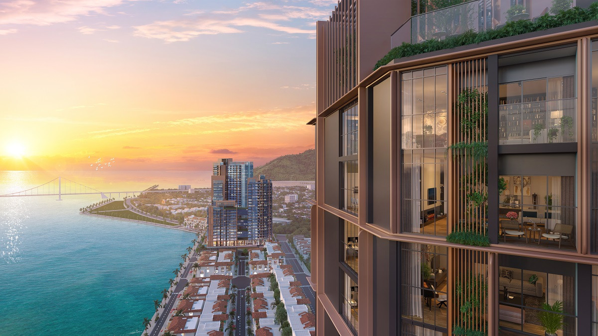 Các căn hộ rộng rãi thỏa mãn được nhu cầu sống để tận hưởng. Ảnh phối cảnh minh họa Sun Property.