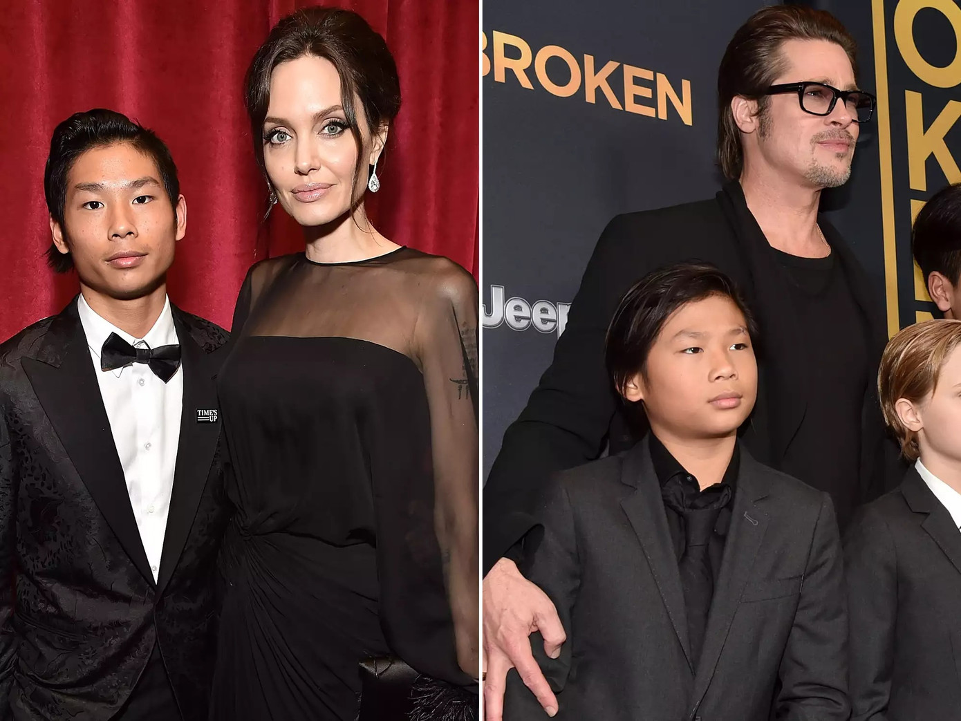 Pax Thiên được Angelina chăm sóc trong thời gian nằm viện, còn Brad Pitt dường như chưa đến thăm con trai. Ảnh: Getty Images.