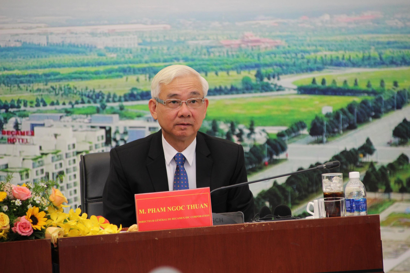 Ông Phạm Ngọc Thuận phát biểu