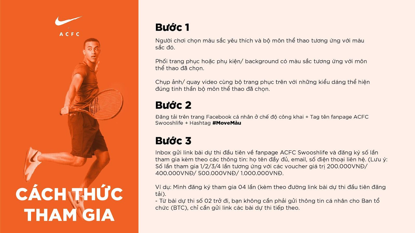 Hướng dẫn cách tham gia thử thách MOVE MÀU