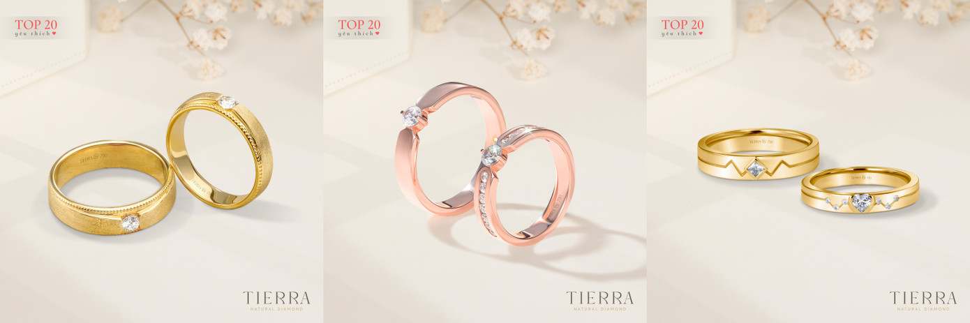 Nhẫn cưới kim cương NCC3004 - NCC3012 - NCC3015