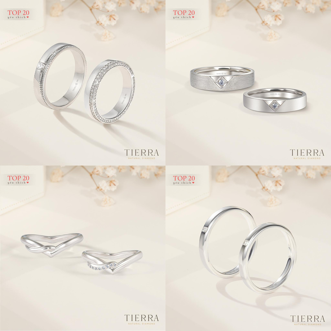 Nhẫn cưới hiện đại - NCC2033 - NCC2048 - NCC2047 - NCC2035