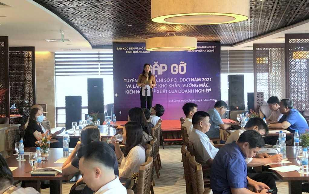 Tỉnh Quảng Ninh tổ chức nhiều chương trình gặp mặt, tháo gỡ khó khăn đối với các doanh nghiệp trên địa bàn tỉnh.