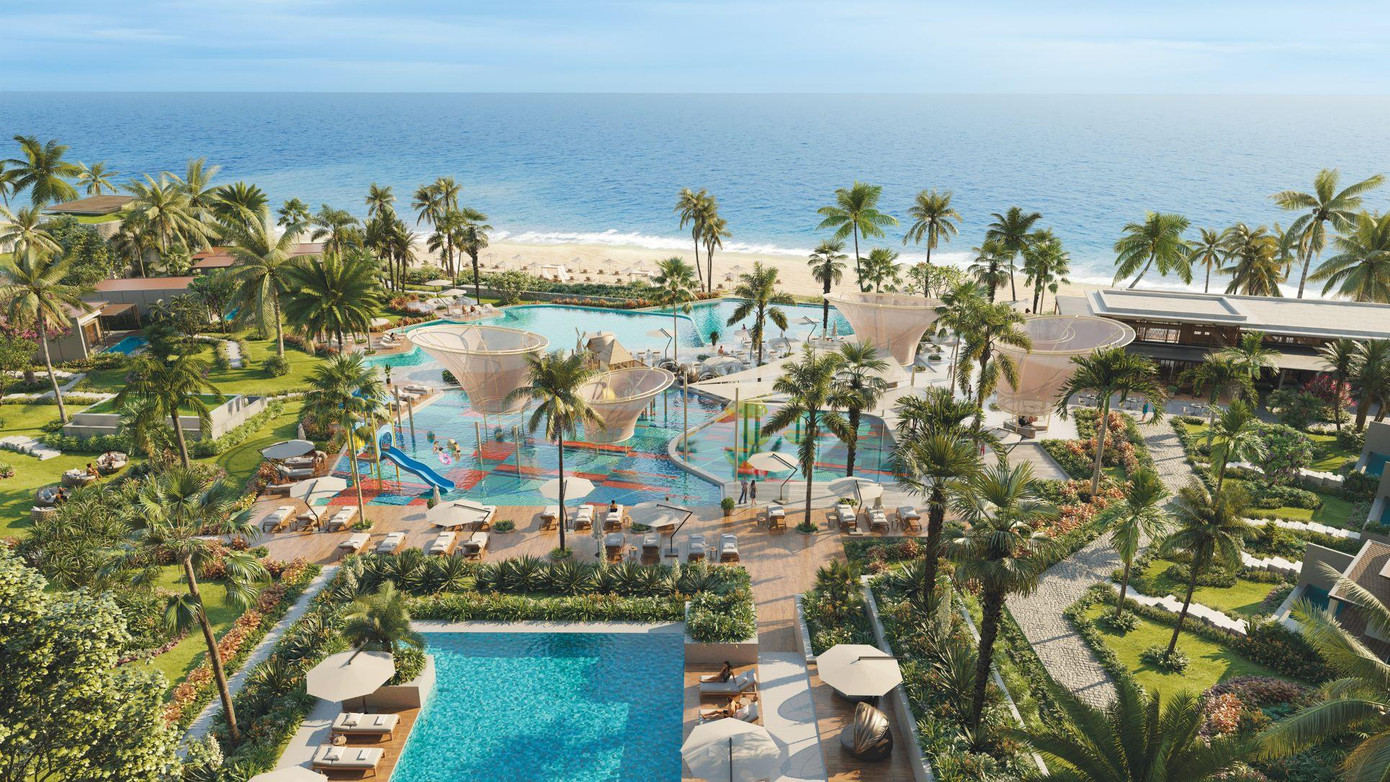 LMRD rất chăm chút cho cảnh quang, cây xanh nhằm mang đến không gian sống xanh mát bên bờ biển đầy thơ mộng.