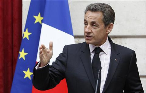 Tổng thống Nicolas Sarkozy.