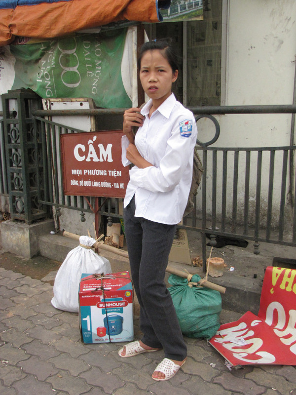 Hai mẹ con từ Yên Bái