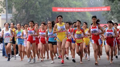 Trương Thanh Hằng chính là tâm điểm chú ý ở giải việt dã lần thứ 52 này. Ảnh: Quang Thắng