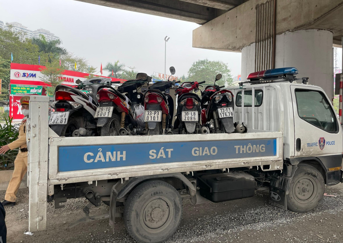 Phương tiện bị CSGT tạm giữ