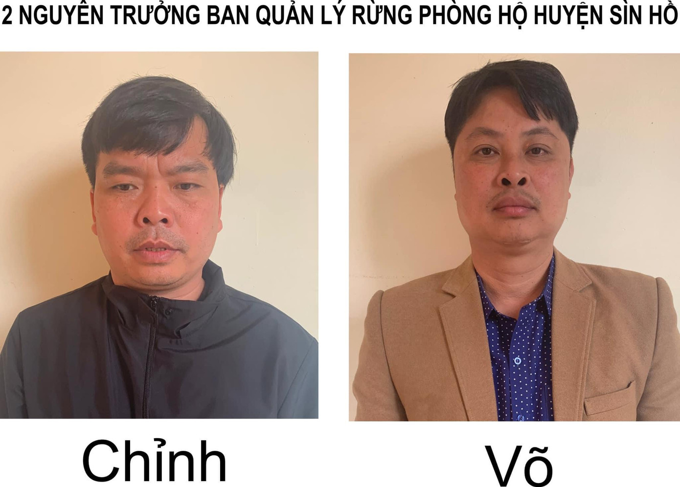 2 nguyên Trưởng ban quản lý rừng phòng hộ huyện Sìn Hồ bị tạm giữ 2 nguyên Trưởng ban quản lý rừng phòng hộ huyện Sìn Hồ bị tạm giữ