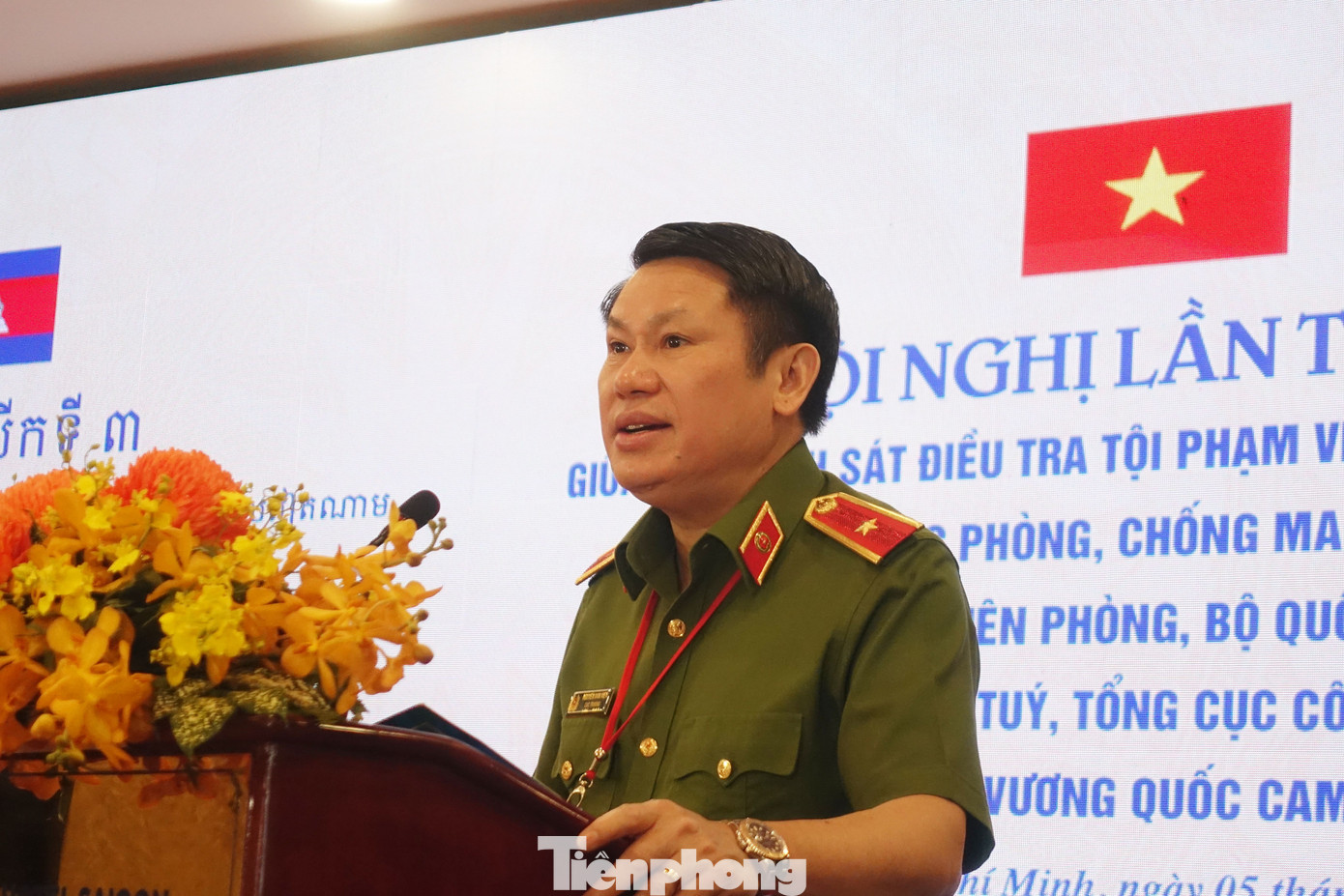 Thiếu tướng Nguyễn Văn Viện, Cục trưởng Cục Cảnh sát điều tra tội phạm về ma túy, Bộ Công an, phát biểu tại hội nghị. Thiếu tướng Nguyễn Văn Viện, Cục trưởng Cục Cảnh sát điều tra tội phạm về ma túy, Bộ Công an, phát biểu tại hội nghị.