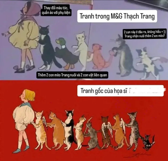 Tấm bưu thiếp được cho là "sao chép" sản phẩm của họa sĩ người Nhật. Ảnh: @_u8442666