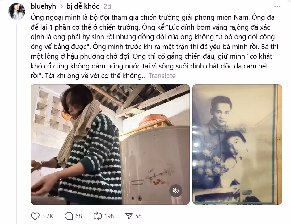 Bài đăng trên Threads của Ngọc Lam. - Ảnh chụp màn hình Bài đăng trên Threads của Ngọc Lam. - Ảnh chụp màn hình