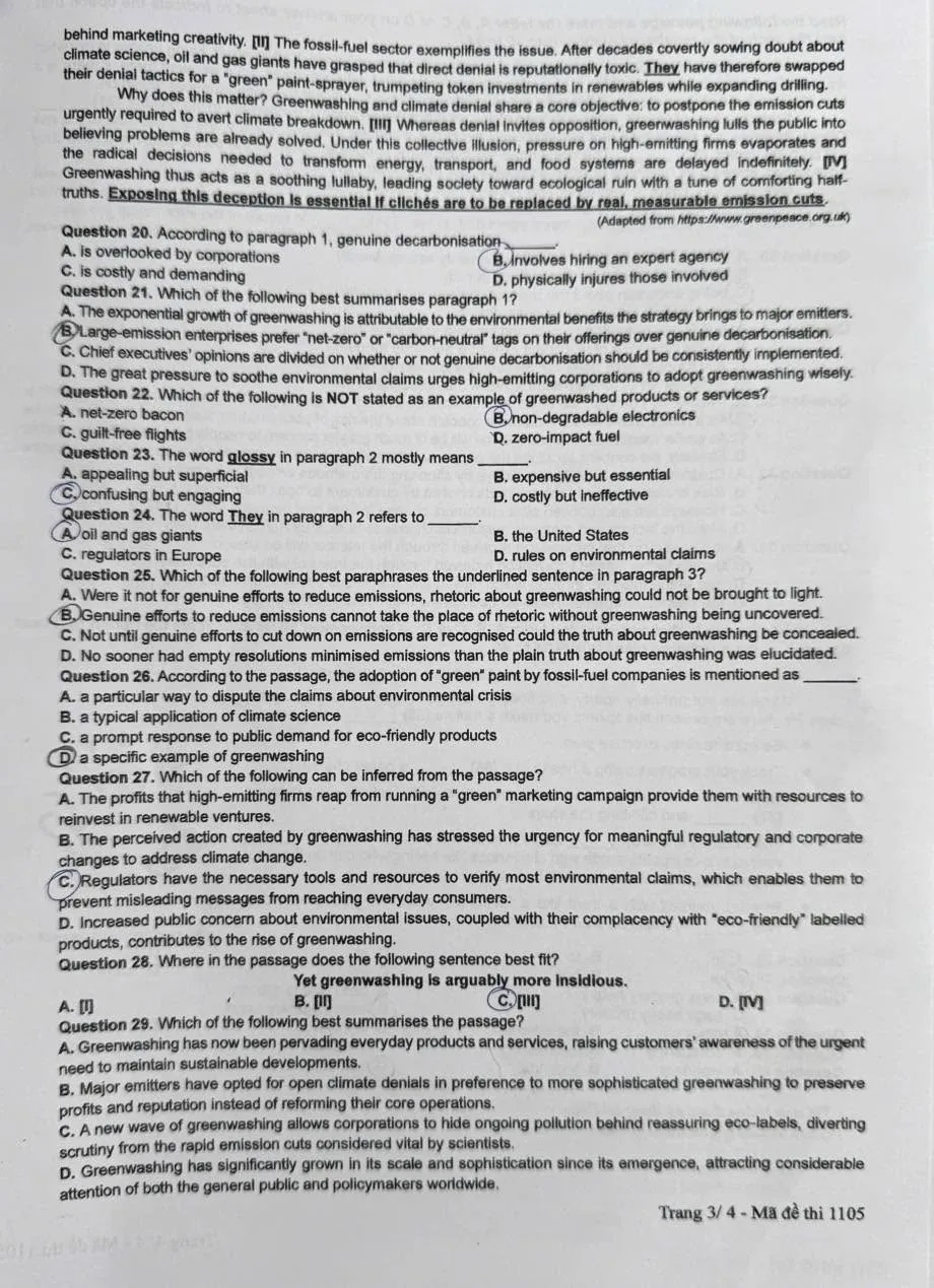 Bài đọc hiểu gây "lú" cho các sĩ tử dự thi môn Tiếng Anh trong Bài thi tự chọn sáng nay. Bài đọc hiểu gây "lú" cho các sĩ tử dự thi môn Tiếng Anh trong Bài thi tự chọn sáng nay.