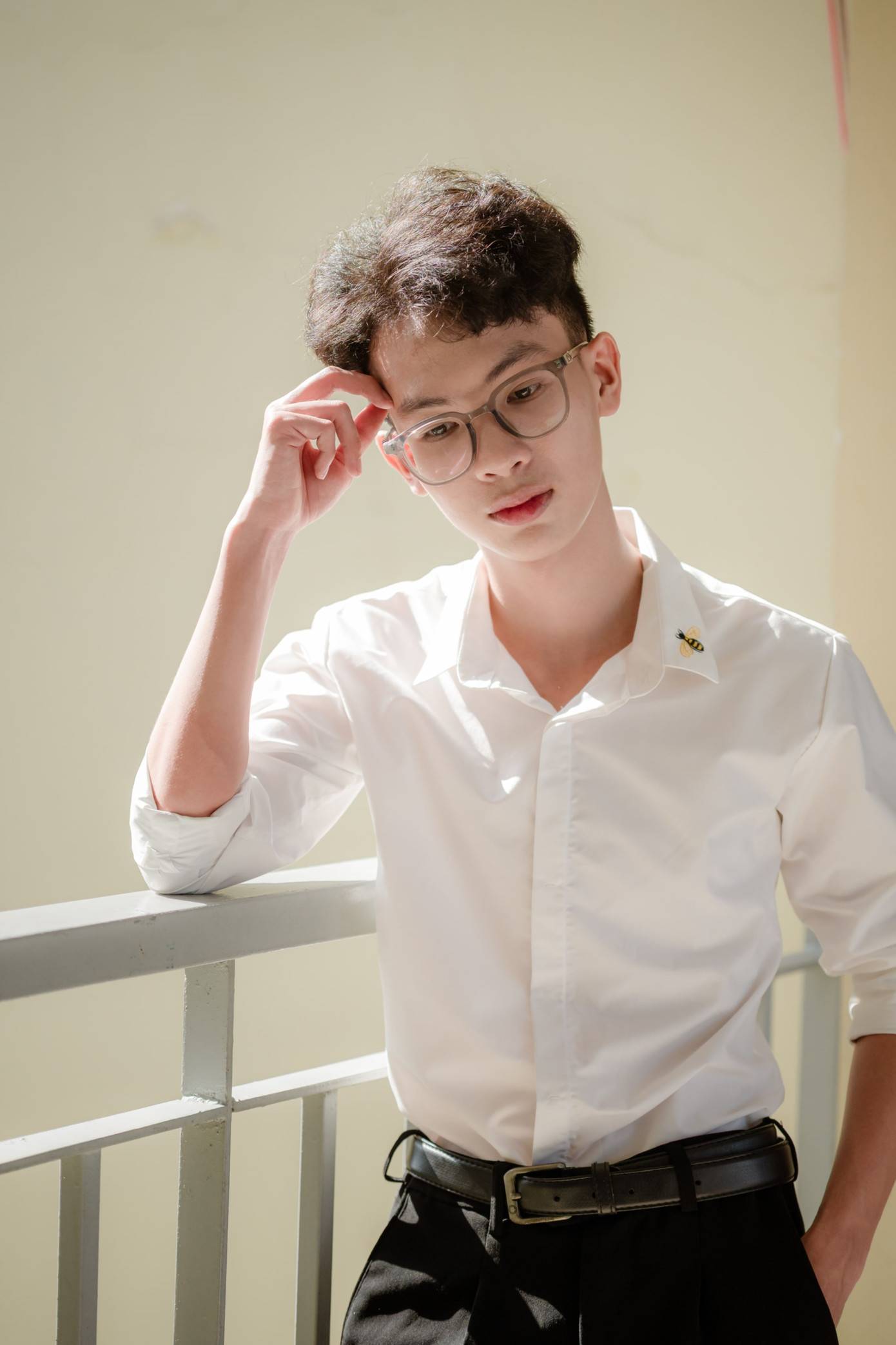 Công Danh kể về lịch trình cân bằng giữa học tập và nghỉ ngơi của mình. Ảnh: NVCC Công Danh kể về lịch trình cân bằng giữa học tập và nghỉ ngơi của mình. Ảnh: NVCC