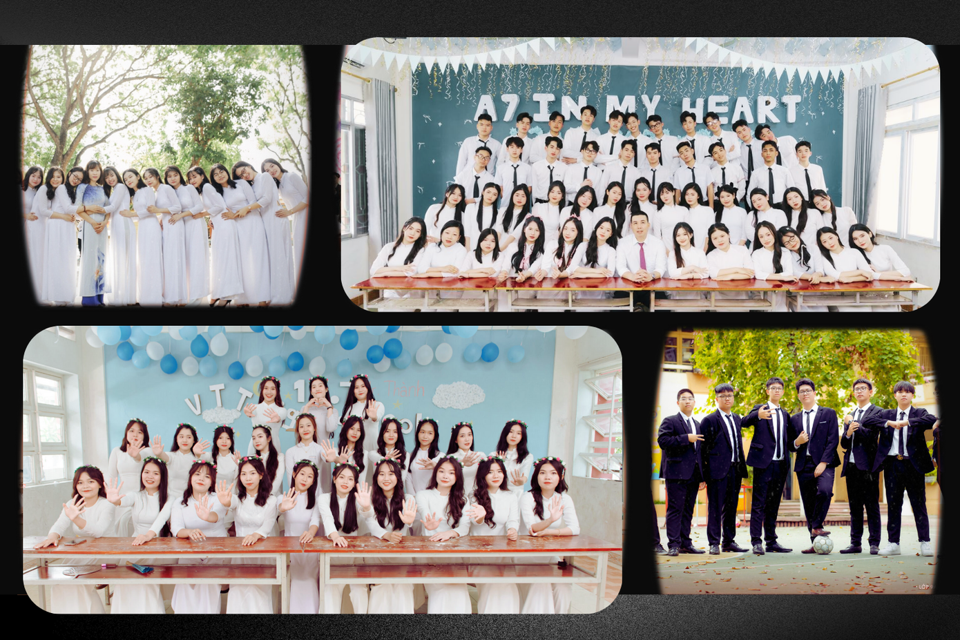 Không thể phủ nhận nét đẹp riêng của ảnh kỷ yếu truyền thống.