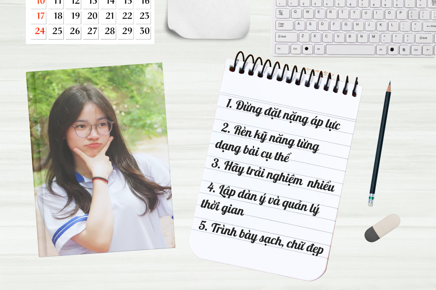 Tổng hợp một số bí kíp giúp teen 2K10 tự tin làm bài tốt. Thiết kế: Gia Ảnh Tổng hợp một số bí kíp giúp teen 2K10 tự tin làm bài tốt. Thiết kế: Gia Ảnh