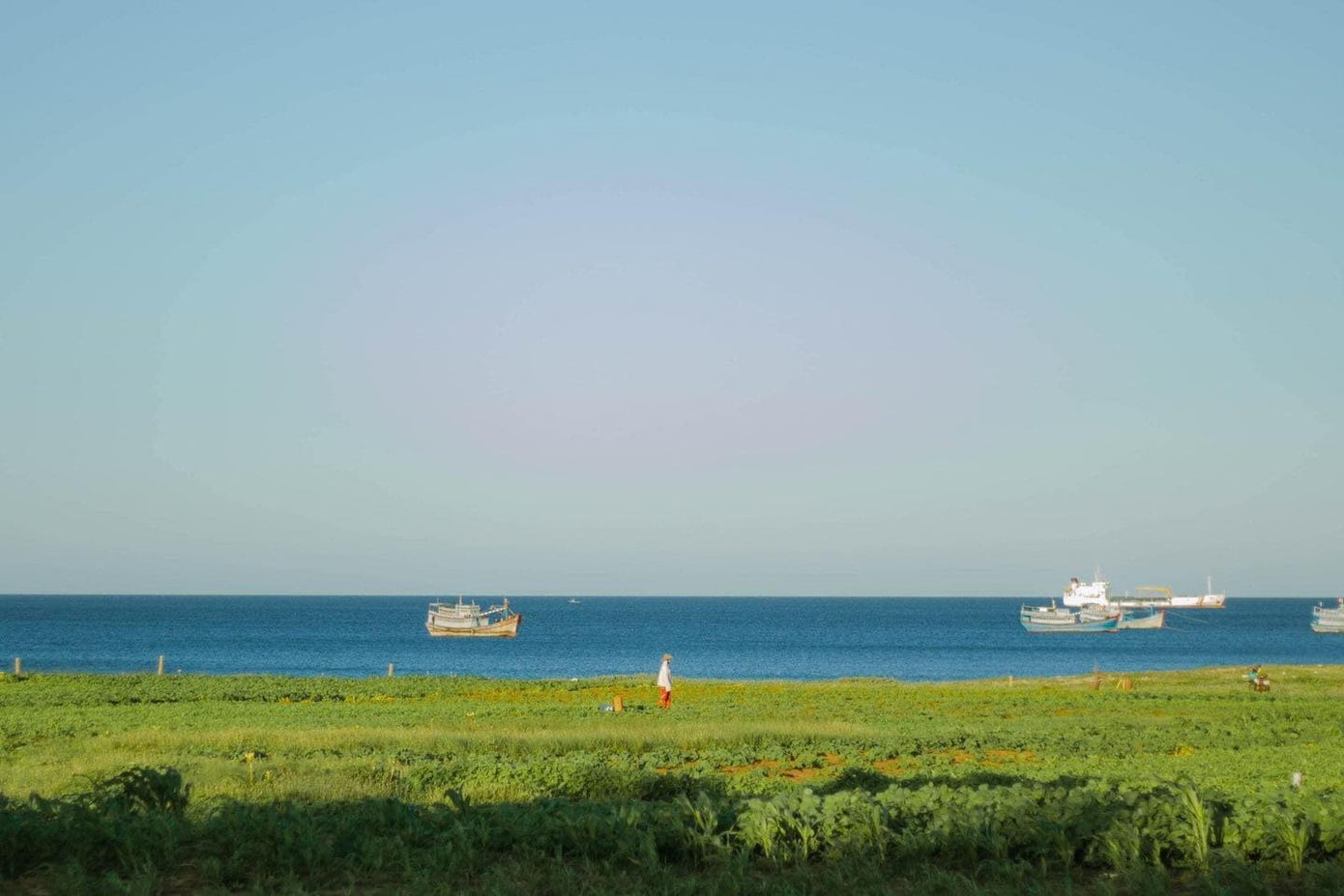 Ngoài Phú Yên, Bình Định, teen không khỏi thích thú với các làng chài ở Ninh Thuận, Bình Thuận. Ảnh: Trần Thu Quỳnh