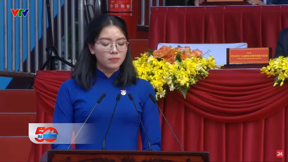 Mạnh Phương đại diện cho thế hệ thanh niên giàu lý tưởng, sẵn sàng tiếp nối hành trình dựng xây và phát triển đất nước. Ảnh chụp màn hình