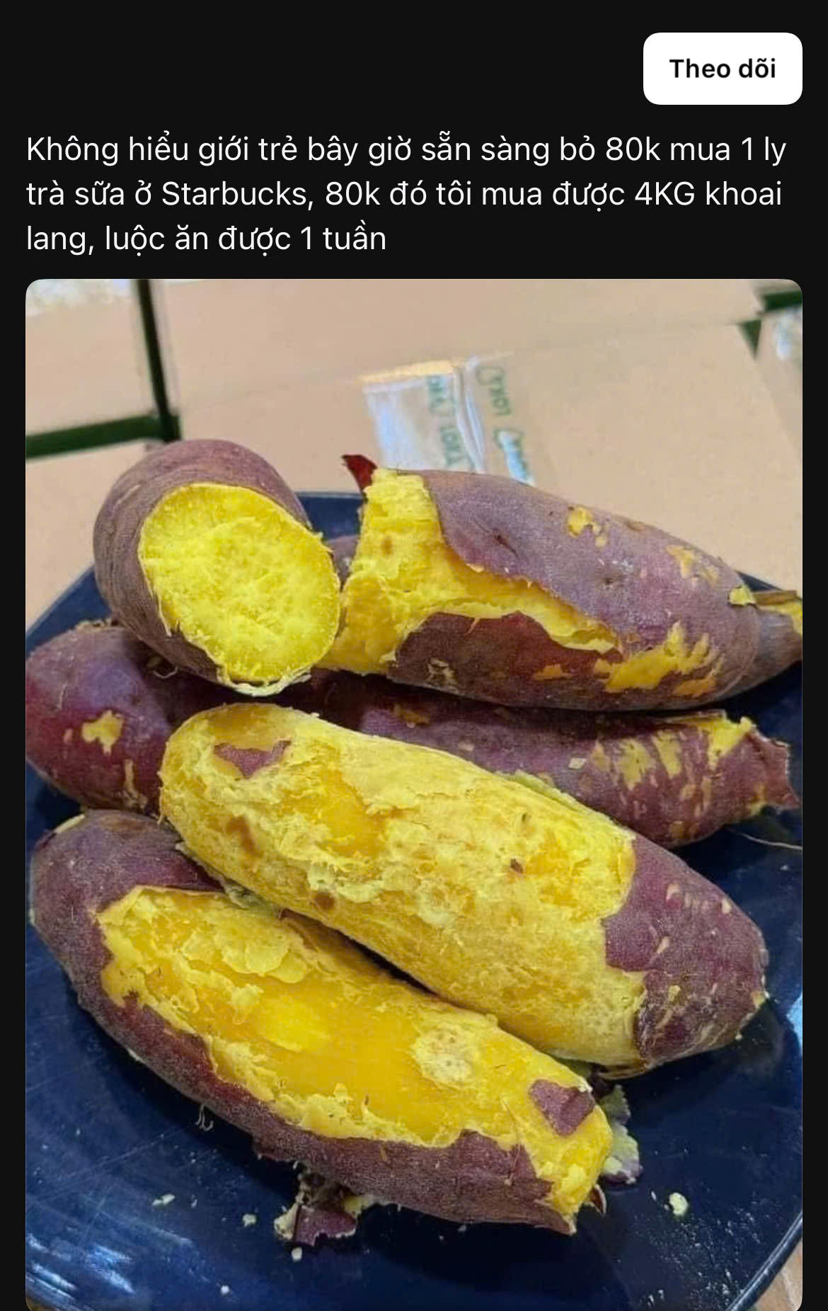 Câu nói khơi dậy sự khác biệt trong cách chi tiêu và trải nghiệm của Gen Z và thế hệ trước. Ảnh chụp màn hình Câu nói khơi dậy sự khác biệt trong cách chi tiêu và trải nghiệm của Gen Z và thế hệ trước. Ảnh chụp màn hình