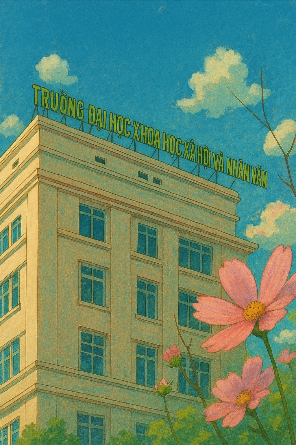 Hình ảnh trường Đại học Khoa học Xã hội và Nhân văn bị viết thành “Xhoa học Xã hội và Nhân văn”. Hình ảnh trường Đại học Khoa học Xã hội và Nhân văn bị viết thành “Xhoa học Xã hội và Nhân văn”.