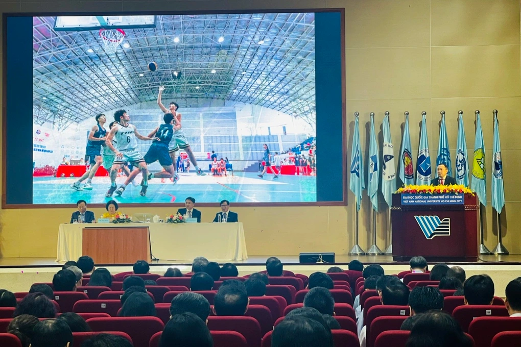 Hội nghị thường niên của Đại học Quốc gia TPHCM (Ảnh: Hoài Nam).