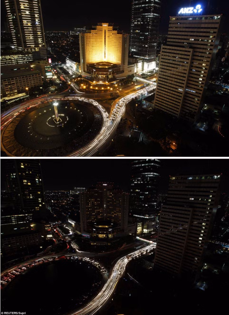 Tượng đài phun nước ở Thủ đô Jakarta, Indonesia. Tượng đài phun nước ở Thủ đô Jakarta, Indonesia.