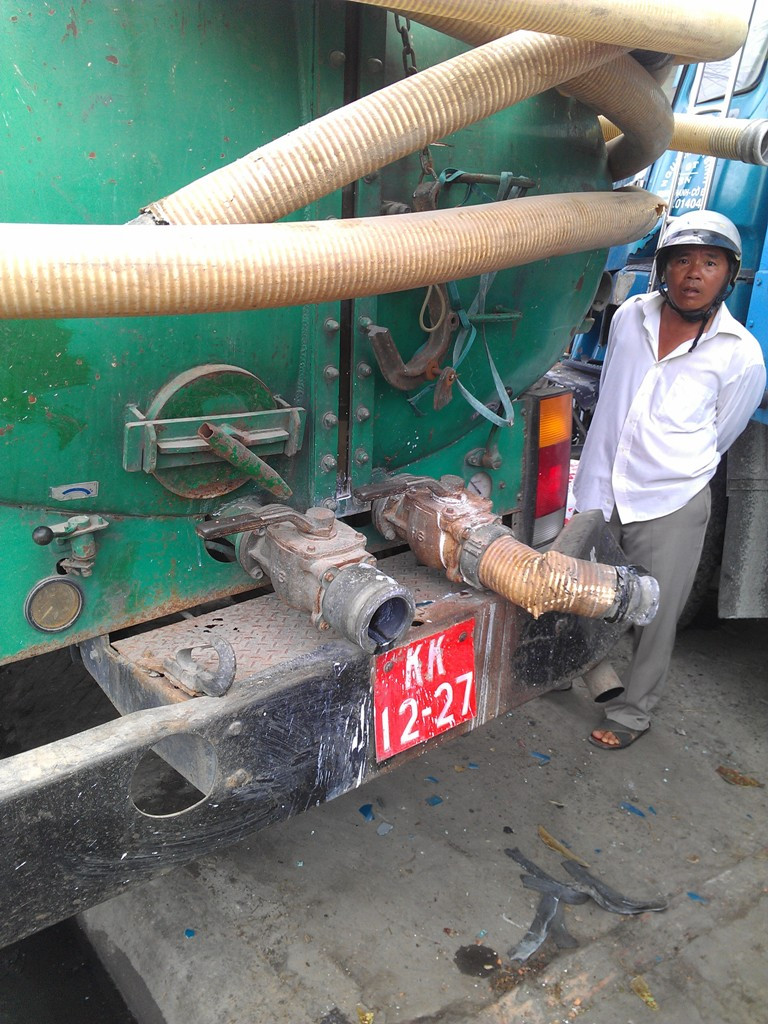 Xe vệ sinh bị hư hỏng phí sau