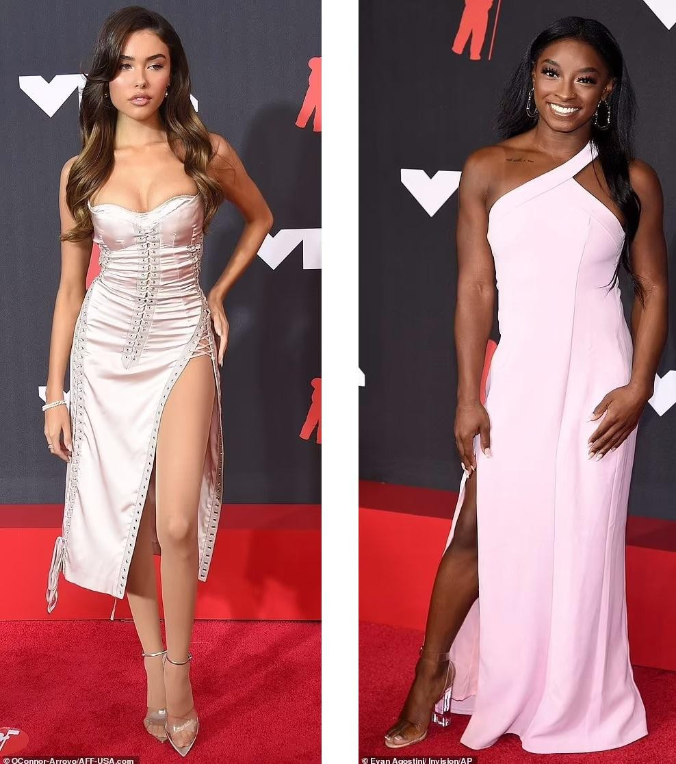 Madison Beer (trái) và Simone Biles quyến rũ, thanh lịch.