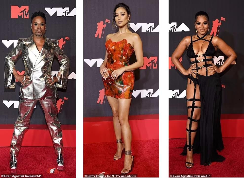Từ trái qua phải: Billy Porter, Shay Mitchell và Ashanti.