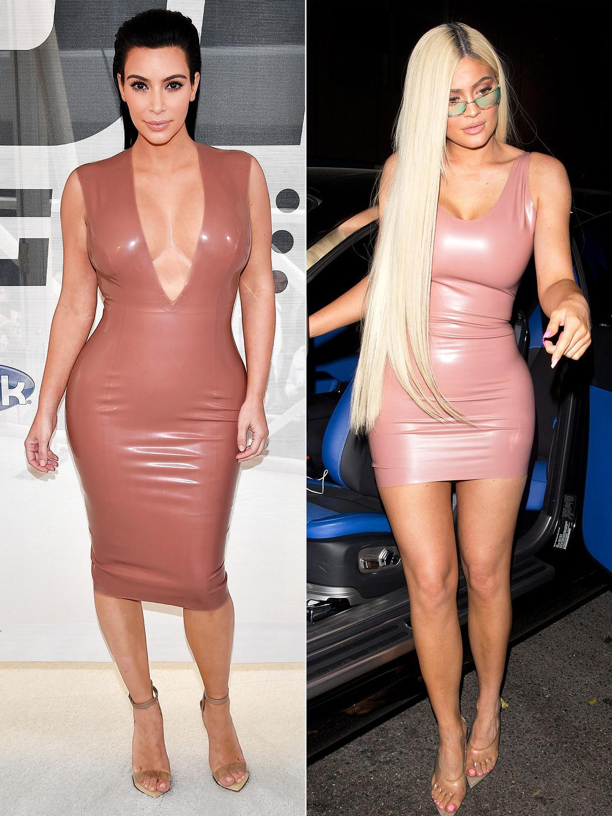 Hai ngôi sao truyền hình Mỹ cũng đặc biệt ưa thích chất liệu kén người mặc là cao su.