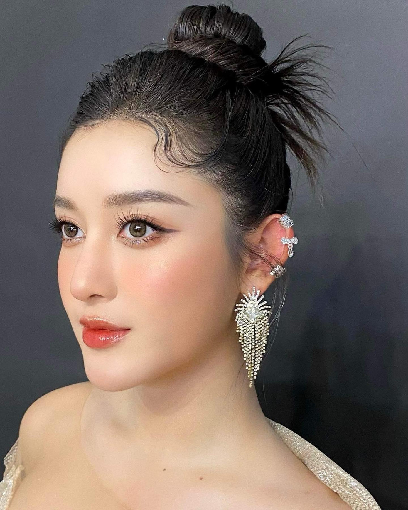 Á hậu Huyền My xinh đẹp, lộng lẫy khi tham dự sự kiện.