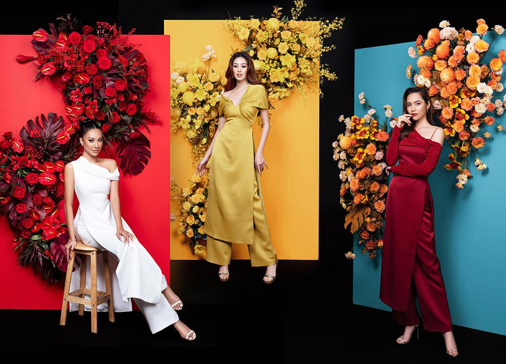 Một mùa xuân nữa lại về, không khí rộn ràng đang tràn ngập trên mọi nẻo đường, khu phố. Khép lại một năm 2021 nhiều biến động và chào đón năm mới 2022, Hoa hậu Khánh Vân, Á hậu Hoàng My, Á hậu Kim Duyên đã cùng nhau thực hiện bộ ảnh chào Xuân. Một mùa xuân nữa lại về, không khí rộn ràng đang tràn ngập trên mọi nẻo đường, khu phố. Khép lại một năm 2021 nhiều biến động và chào đón năm mới 2022, Hoa hậu Khánh Vân, Á hậu Hoàng My, Á hậu Kim Duyên đã cùng nhau thực hiện bộ ảnh chào Xuân.