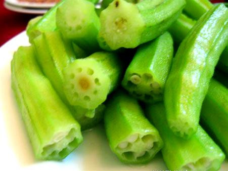 Đậu bắp luộc tốt cho sức khỏe - Ảnh: N.C.T.