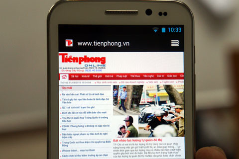 Màn hình hiển thị khá sáng rõ