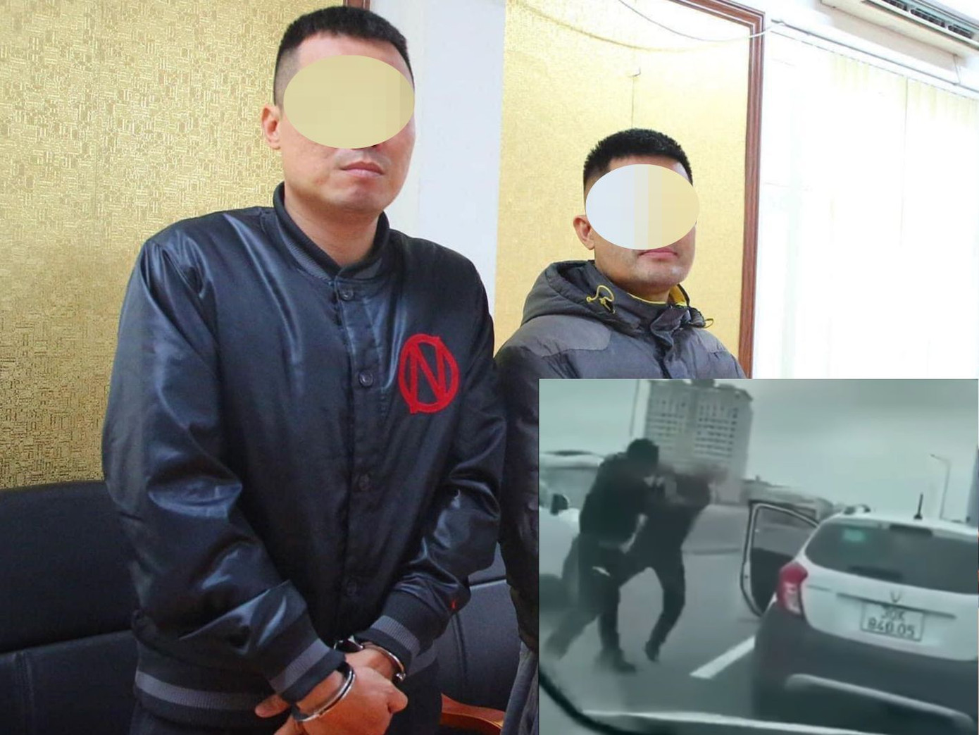 Hai người đàn ông đi SH và hình ảnh xô xát trên Vành đai 2 trên cao. Hai người đàn ông đi SH và hình ảnh xô xát trên Vành đai 2 trên cao.