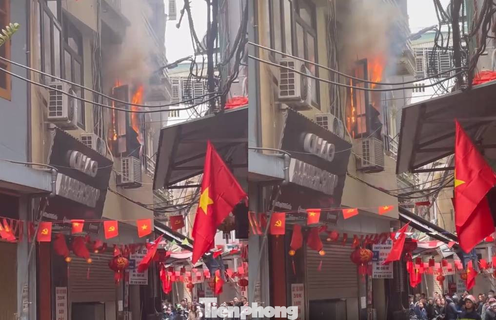 Khu vực tầng 2 nơi xảy ra hỏa hoạn.