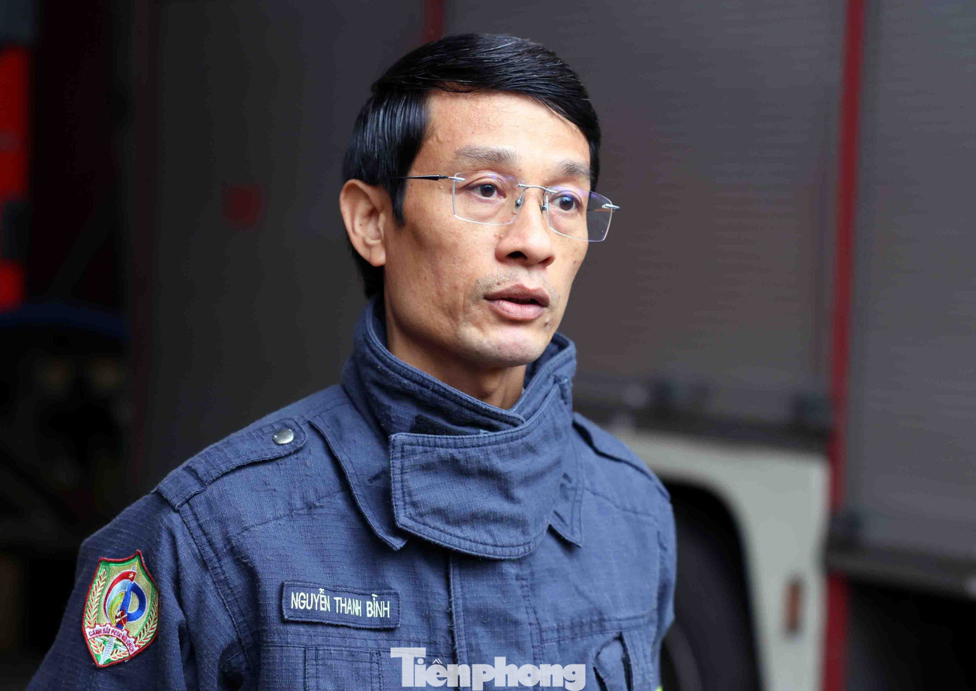 Trung tá Nguyễn Thanh Bình - Đội phó Đội Cảnh sát PCCC&CNCH Công an quận Hoàn Kiếm. Trung tá Nguyễn Thanh Bình - Đội phó Đội Cảnh sát PCCC&CNCH Công an quận Hoàn Kiếm.