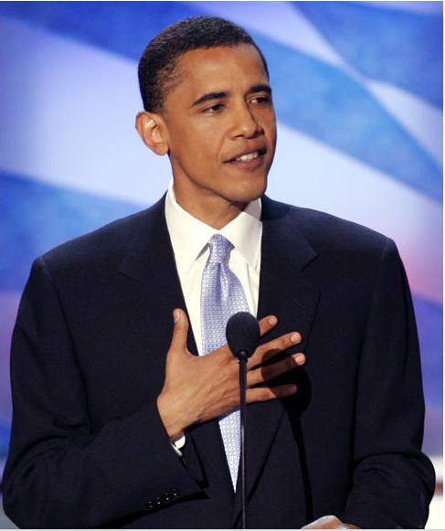 Ngày 27 tháng 7 năm 2004, ông Barack Obama trở thành ứng viên Thượng viện Mỹ