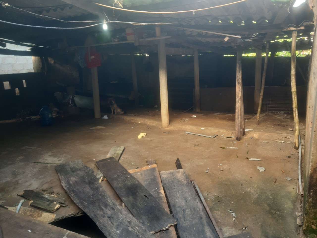 Hiện trường vụ sập giếng nước