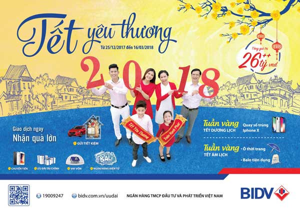 26 tỷ đồng BIDV ưu đãi khách hàng dịp Tết ảnh 1