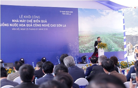 Tập đoàn TH khởi công nhà máy chế biến hoa quả lớn nhất tại Sơn La ảnh 1