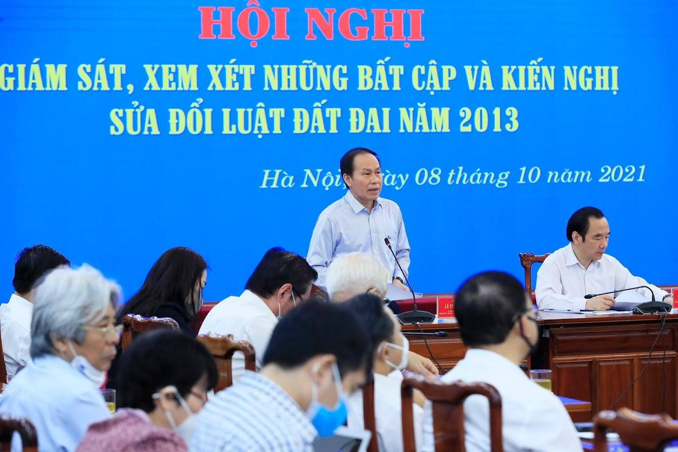 Hội nghị giám sát, xem xét những bất cập và kiến nghị sửa đổi Luật Đất đai Hội nghị giám sát, xem xét những bất cập và kiến nghị sửa đổi Luật Đất đai