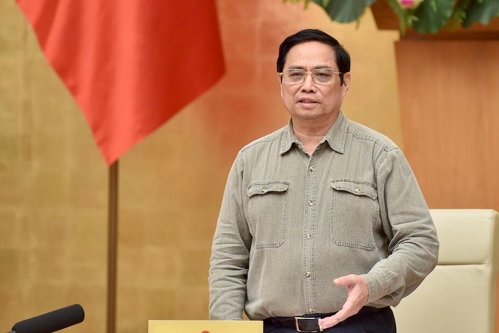 Thủ tướng Phạm Minh Chính phát biểu kết luận cuộc họp (ảnh Nhật Minh)