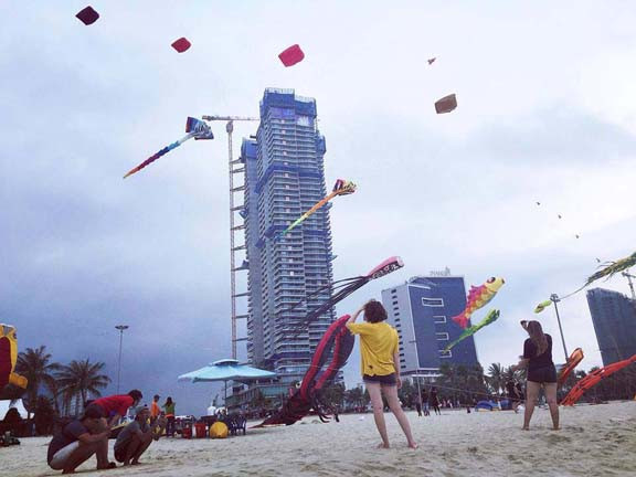 Cả đại dương 'tung bay' trên những cánh diều trước biển Đông Đà Nẵng ảnh 1