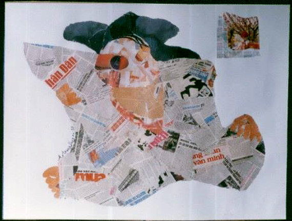 Tranh xé dán ấn tượng của nhà báo Trần Trung Sáng ảnh 4