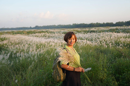 Bức tranh tuyệt tác mang tên hoa cỏ lau bên dòng Trà Khúc ảnh 3