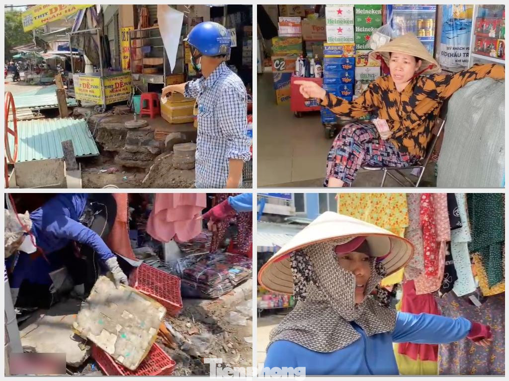 Nhiều tiểu thương bức xúc trước việc thi công chậm trễ của dự án này.