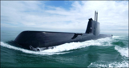 Tàu ngầm 1.800 tấn Type 214 của Hàn Quốc